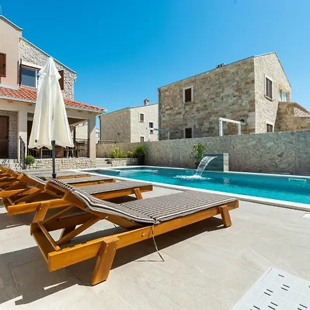 Romantic With Pool, And Whirpool, Sauna, Near Sandy - By Traveler Tourist Agency Krk Id 2379 Bedroom 3 Вилла