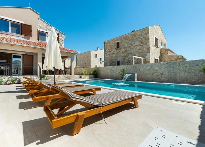 Romantic With Pool, And Whirpool, Sauna, Near Sandy - By Traveler Tourist Agency Krk Id 2379 Bedroom 3 Villa